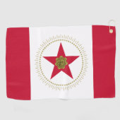 アラバマ州バーミンガム国旗 ゴルフタオル (横)