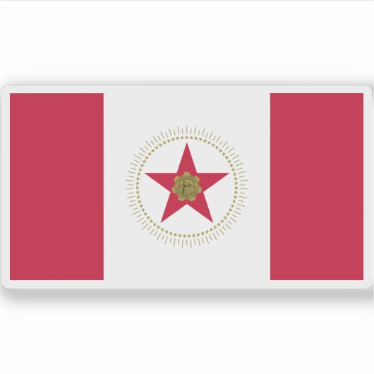 アラバマ州バーミンガム国旗 シール (正面)