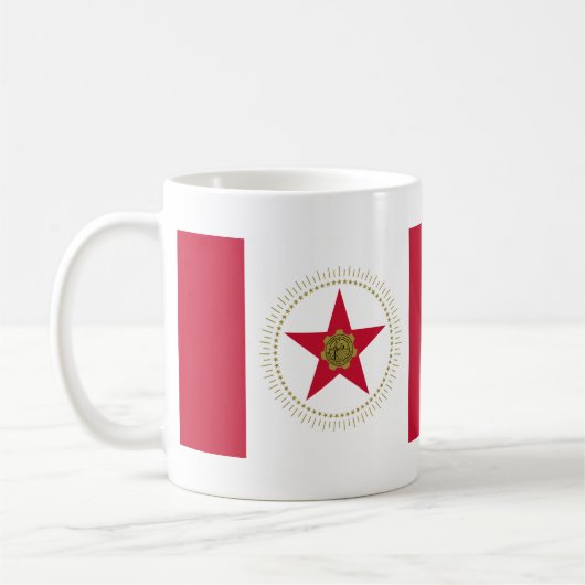 アラバマ州バーミンガム州旗 コーヒーマグカップ (左)