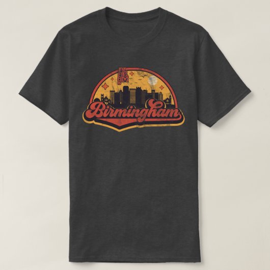 アラバマ州バーミンガム Tシャツ (デザイン正面)