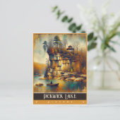 アラバマ州ピックウィック湖 |ヴィンテージ絵画ー ポストカード (スタンド正面)