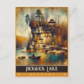 アラバマ州ピックウィック湖 |ヴィンテージ絵画ー ポストカード (正面)