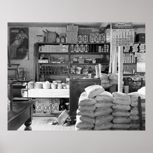 アラバマ州マウンズビル雑貨店: 1936 ポスター (正面)