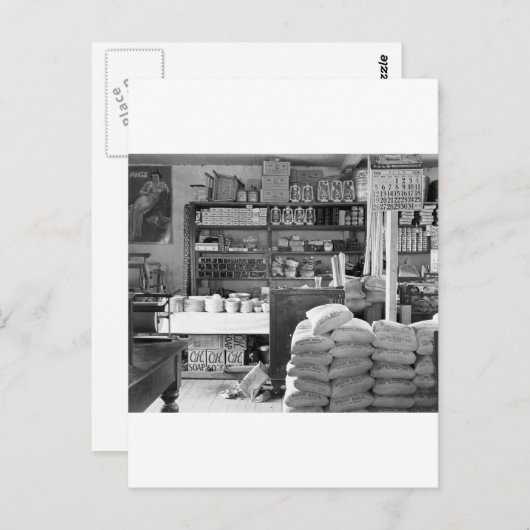 アラバマ州マウンズビル雑貨店: 1936 ポストカード (正面/裏面)