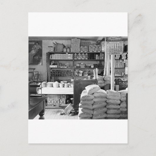 アラバマ州マウンズビル雑貨店: 1936 ポストカード (正面)