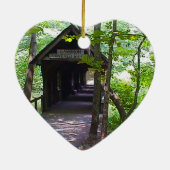 アラバマ州マディソン郡カンブロンカバーブリッジ セラミックオーナメント (裏面)