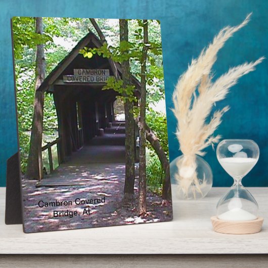 アラバマ州マディソン郡カンブロンカバーブリッジ フォトプラーク (側面)
