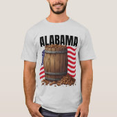アラバマ州メンズTシャツ Tシャツ (正面)
