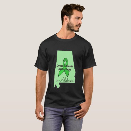 アラバマ州ライム病啓発Tシャツ Tシャツ (正面フル)
