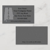 アラバマ州名刺の石の外観 名刺 (正面/裏面)