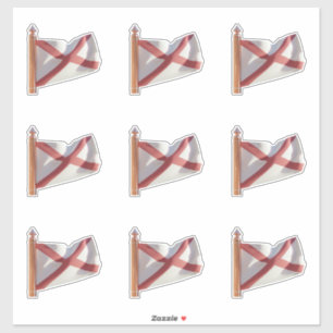 アラバマ州国旗 シール