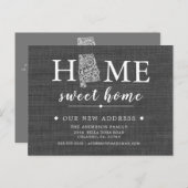 アラバマ州引越しのお知らせポストカード 案内ポストカード (正面/裏面)