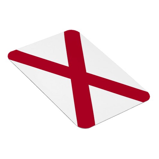 アラバマ州旗を持つ愛国的な柔軟なフォトマグネット マグネット (右側)