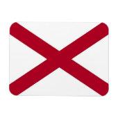 アラバマ州旗を持つ愛国的な柔軟なフォトマグネット マグネット (横)