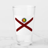 アラバマ州旗ガラス タンブラーグラス (正面)
