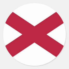 アラバマ州旗シール ラウンドシール