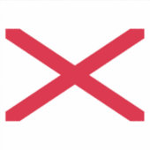 アラバマ州旗デザイン シール (正面)