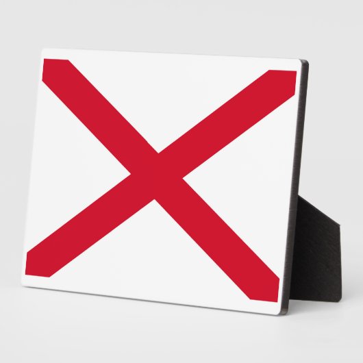 アラバマ州旗デザイン フォトプラーク (側面)