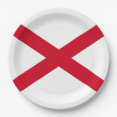 アラバマ州旗デザイン ペーパープレート (正面)