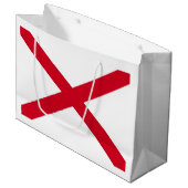 アラバマ州旗デザイン ラージペーパーバッグ (正面アングル)