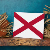 アラバマ州旗プラーク フォトプラーク (側面)