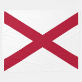 アラバマ州旗プリントパトリオット フリースブランケット (正面(横))