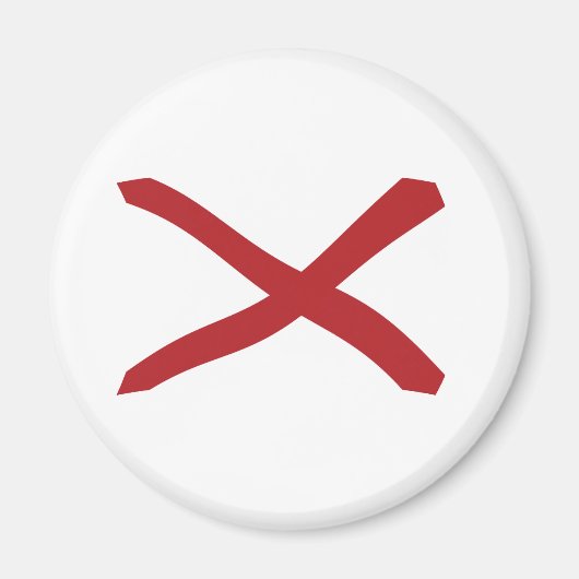 アラバマ州旗マグネット マグネット (正面)