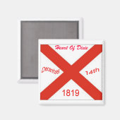 アラバマ州旗マグネット マグネット (正面/裏面)