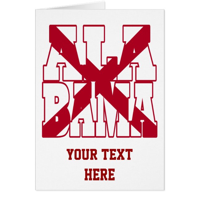 アラバマ州旗文字 (正面)