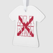 アラバマ州旗文字 オーナメント (正面)