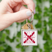 アラバマ州旗文字 キーホルダー (手)