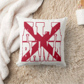 アラバマ州旗文字 クッション (ブランケット)