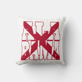 アラバマ州旗文字 クッション