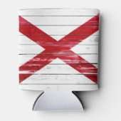 アラバマ州旗絵を描オンウッド 缶クーラー (正面)
