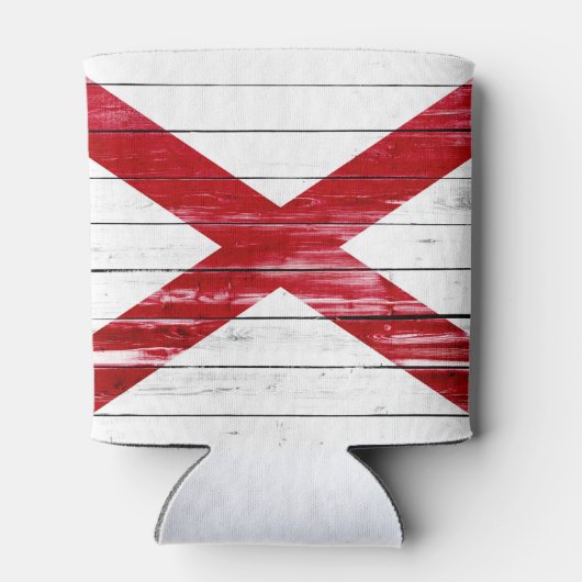 アラバマ州旗絵を描オンウッド 缶クーラー (裏面)