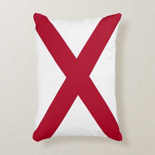 アラバマ州旗 アクセントクッション (正面(垂直))