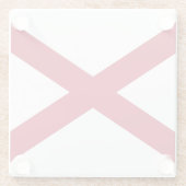 アラバマ州旗 ガラスコースター (裏面)