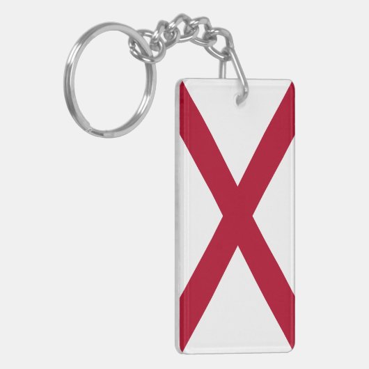 アラバマ州旗 キーチェーン (正面左)