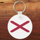 アラバマ州旗 キーホルダー (正面)