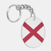 アラバマ州旗 キーホルダー (正面左)