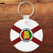 アラバマ州旗 キーホルダー (正面)