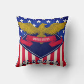 アラバマ州旗 クッション (裏面)