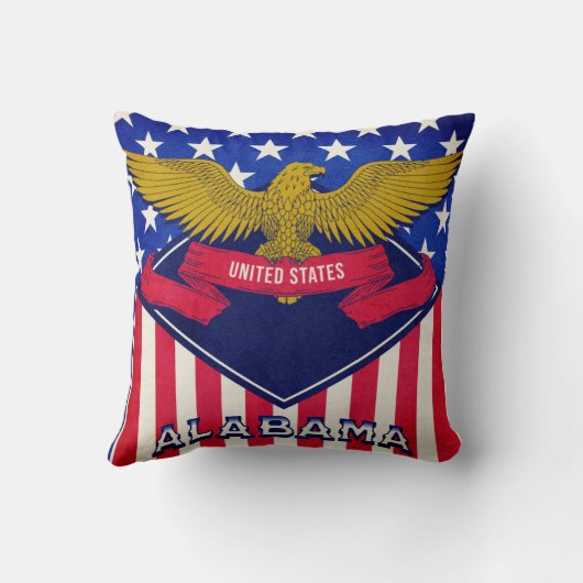 アラバマ州旗 クッション (裏面)