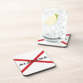 アラバマ州旗 コースター (右側)