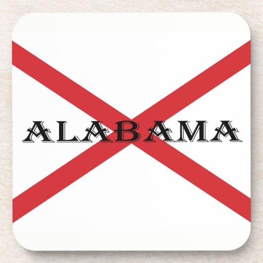 アラバマ州旗 コースター (正面)