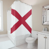 アラバマ州旗 シャワーカーテン (インサイチュ)