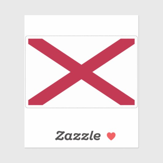 アラバマ州旗 シール (シート)