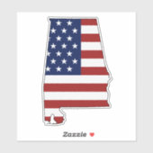 アラバマ州旗 シール (シート)