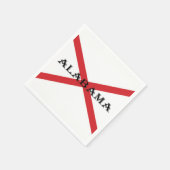 アラバマ州旗 スタンダードカクテルナプキン (角)