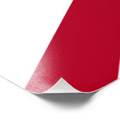 アラバマ州旗：セントアンドリュー・クリムゾン・クロス国旗 フォトプリント            (角)